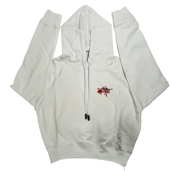 OFF-WHITE CNY Cropped Hoodie Black/Red XS NWT Authentic - Picture 1 of 16